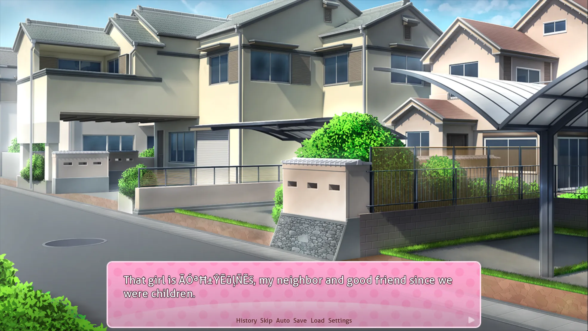 图 2.2 Sayori 的名字被替换为乱码