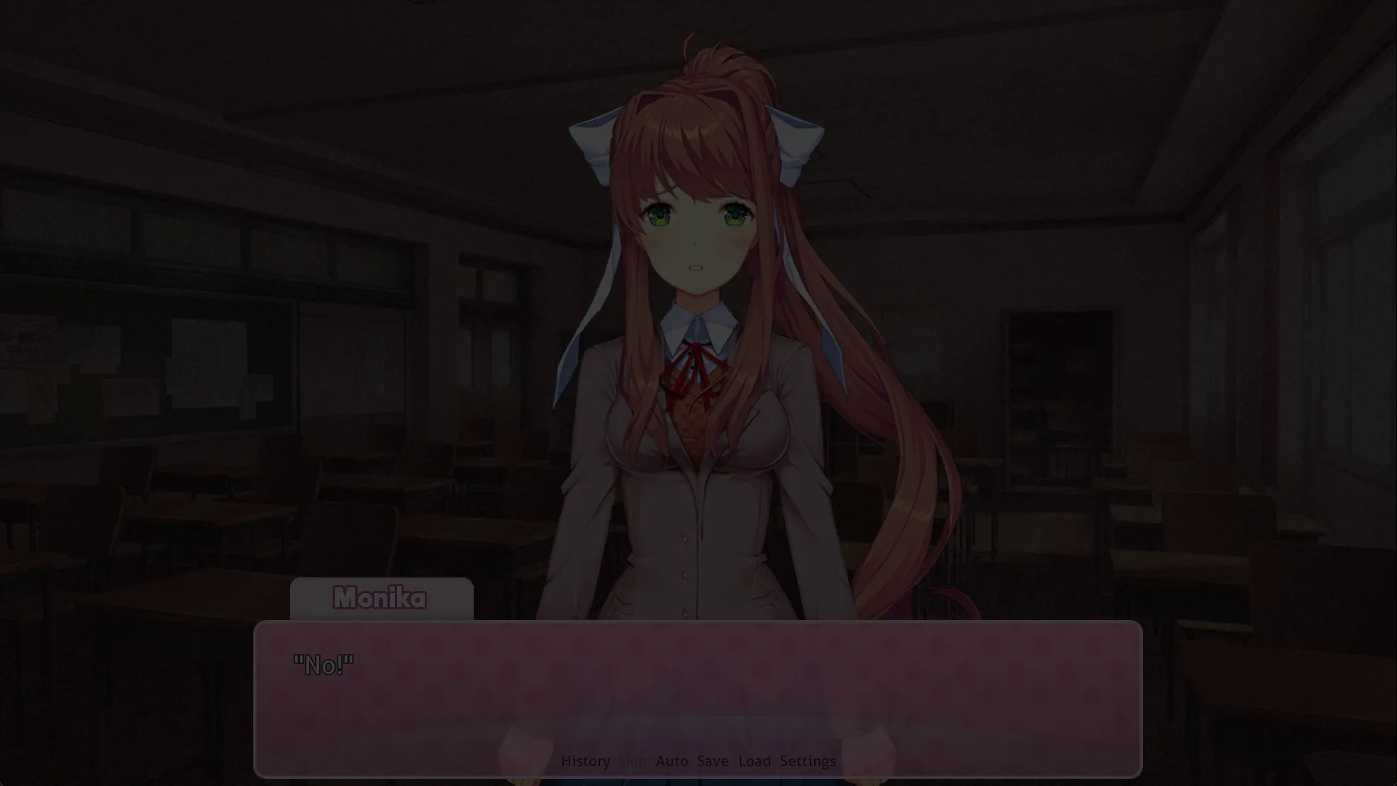 图 5.14 Monika 无法控制游戏了